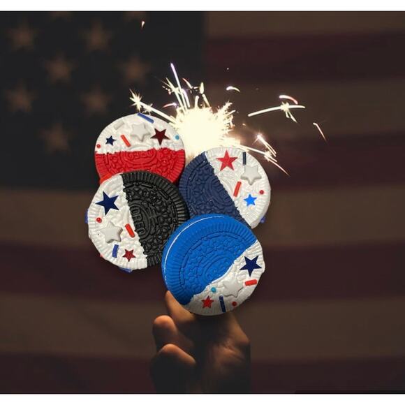 Sets of 4 Fake   cookies| Faux cookies | False  cookies patriotic - Picture 5 of 10